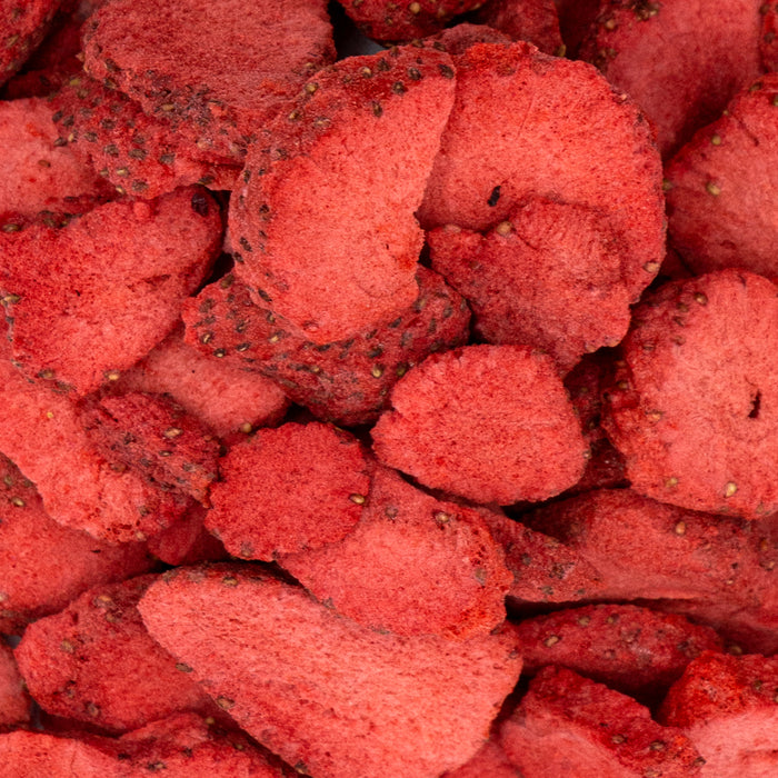 GEFRIERGETROCKNETE ERDBEEREN, 20g Früchte in Scheiben Erdbeerchips