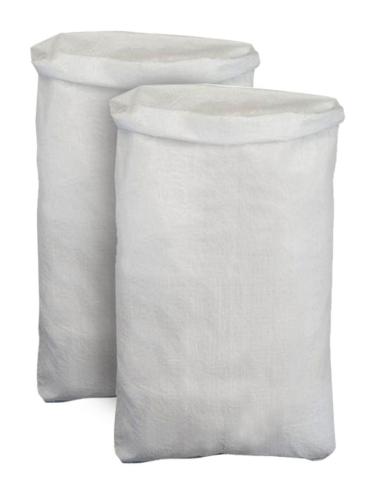 Fabric sack, grain sack, heavy duty sack, white 65 x 110 cm