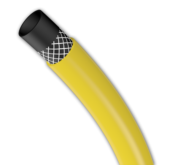 Garden hose SUNFLEX, water hose 3-ply, 3/4 "- 20m, yellow
