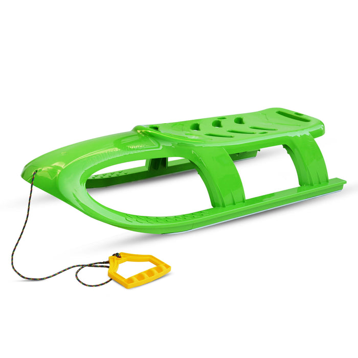 Children's Sled, Plastic Toboggan, Bullet PG, Green