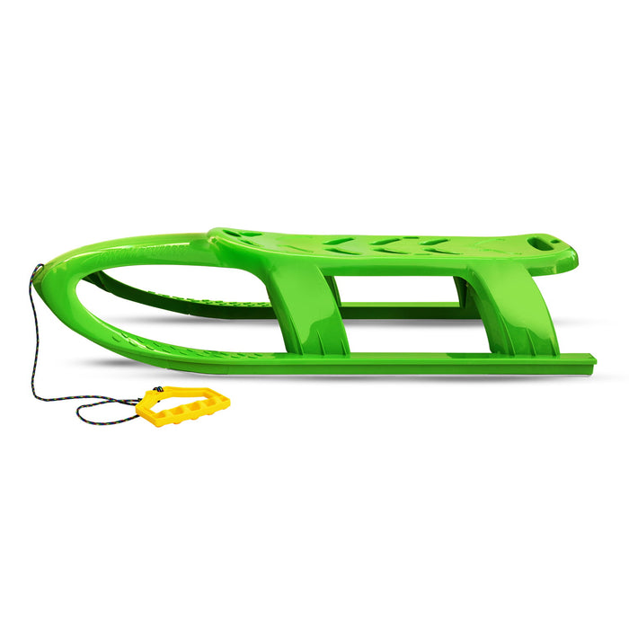 Children's Sled, Plastic Toboggan, Bullet PG, Green