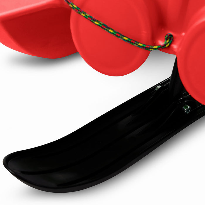 Children's slide with steering, steering sleds Jepp Control, red