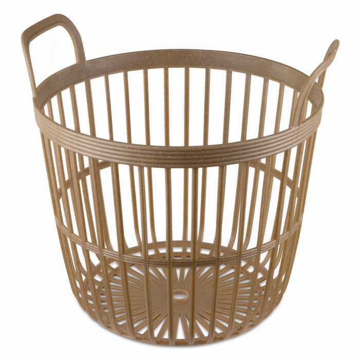 Decorative basket, eco - storage basket, braided, beige, 370
