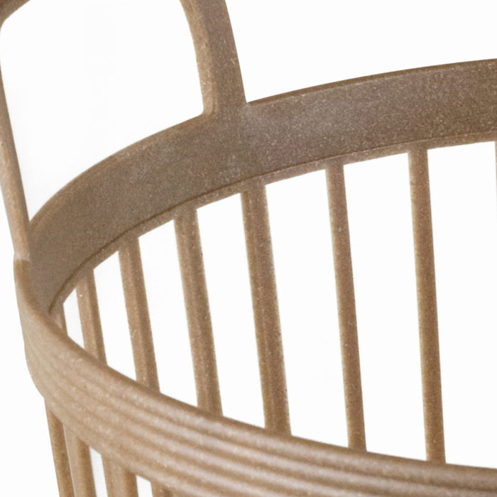 Decorative basket, eco - storage basket, braided, beige, 370