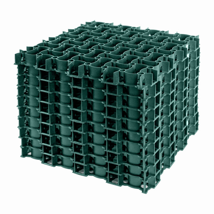 Lattice grilles, lawn plates, plastic, lawn, green, certified, 50x50x4cm, with spines