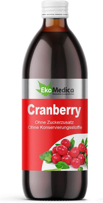 Cranberry, Moosbeeren Saft EkaMedica, Direktsaft, Vitalsaft 500 - 6000ml