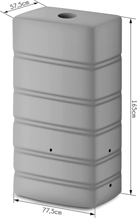 Réservoir d'eau de pluie, réservoir d'eau de pluie Modern Can, baril de pluie, anthracite 650L