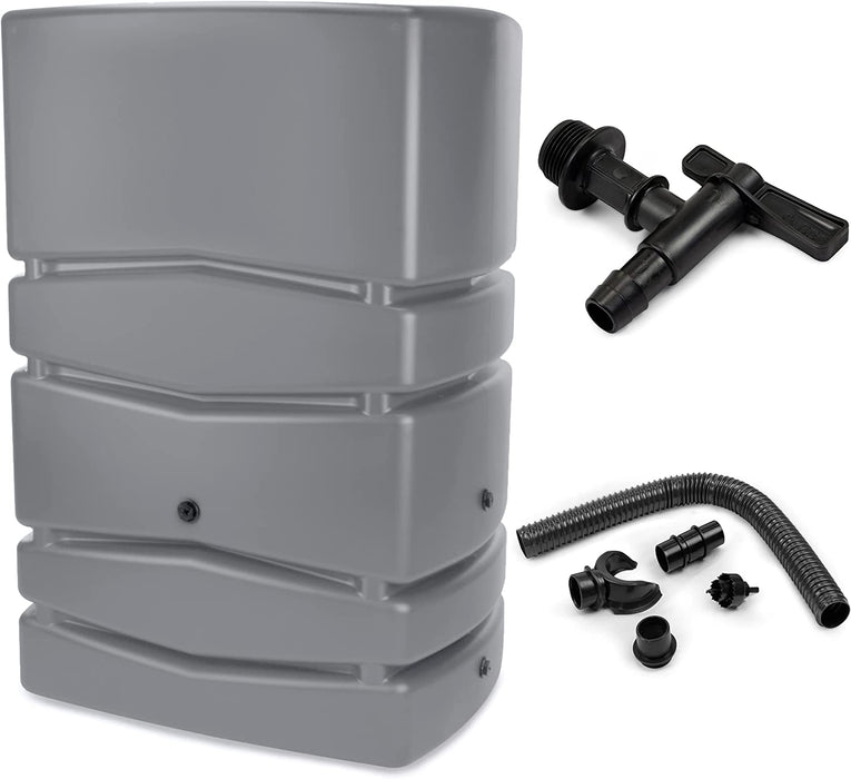 Rainwater tank, rainwater tank Modern Can, rain barrel, gray 450L