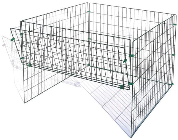 Lattice Garden Composter, Metal Composter 660 Liter Green