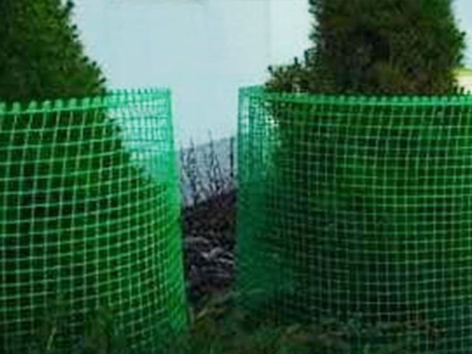 Plastic grid, plastic fence, garden net 0.6 x 50m GREEN