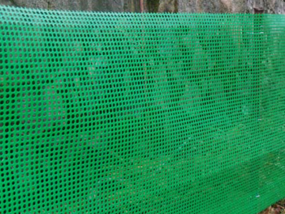Plastic mesh, plastic fence, garden net 0.8 x 10 m GREEN