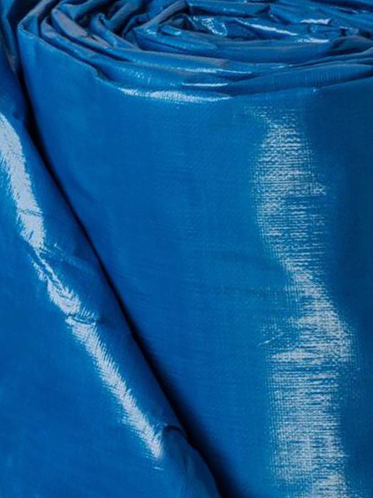 Tarpaulin fabric tarpaulin + metal eyelets 4x5 m- 70 g/m² blue