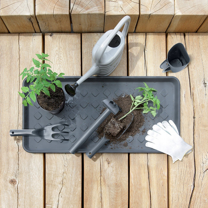 Ensemble d'outils de jardin, outil à main 6 pièces, noir