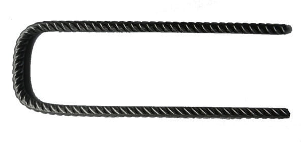 Ground anchor, steel pins for geogrid ground anchor Ø 8 mm, 20x7x20 cm - 10 pieces