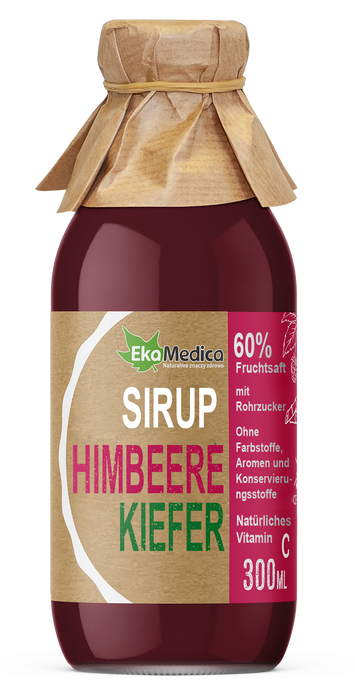Himbeer-Kiefernsprossen Sirup , Frucht-Sirup, Nahrungsergänzungsmittel, 300 ml
